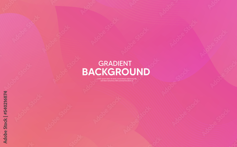 Abstract Pink background with waves, Pink banner, Pink gradient Abstract Pink background with waves, Pink banner, Pink gradient