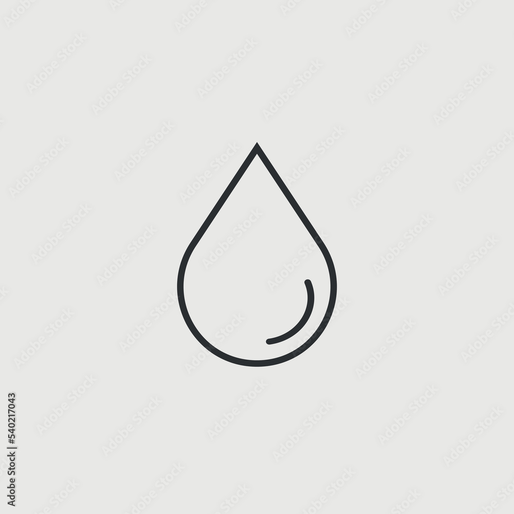 Water drop vector icon illustration sign Water drop vector icon illustration sign