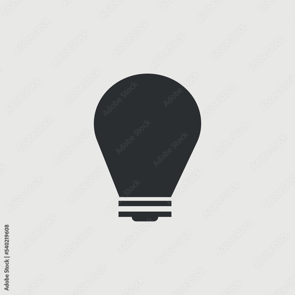 Bulb vector icon illustration sign Bulb vector icon illustration sign