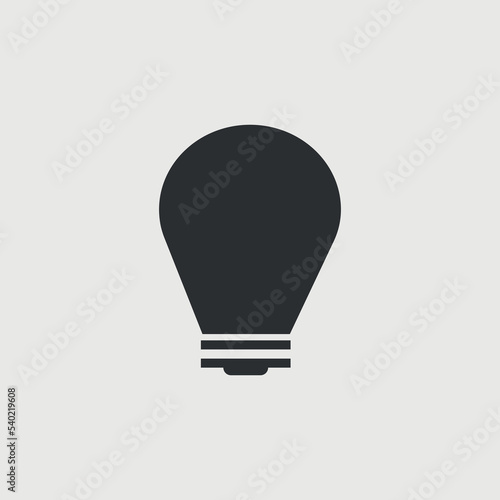 Bulb vector icon illustration sign