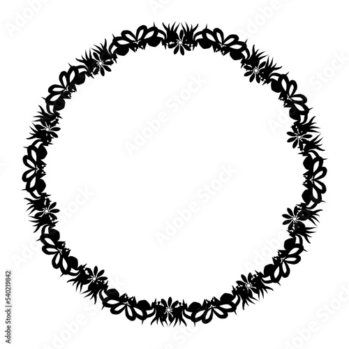 Floral oval frames. Botanical wreath design. Vector isolated illustrations.