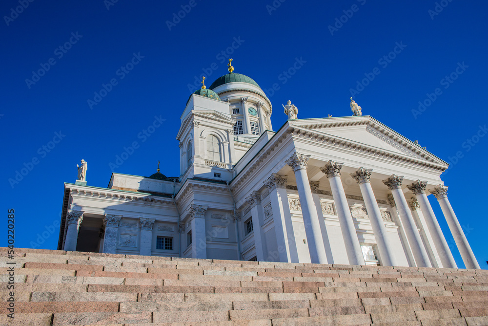 The famous Helsinki Cathedral in Helsinki, Finland