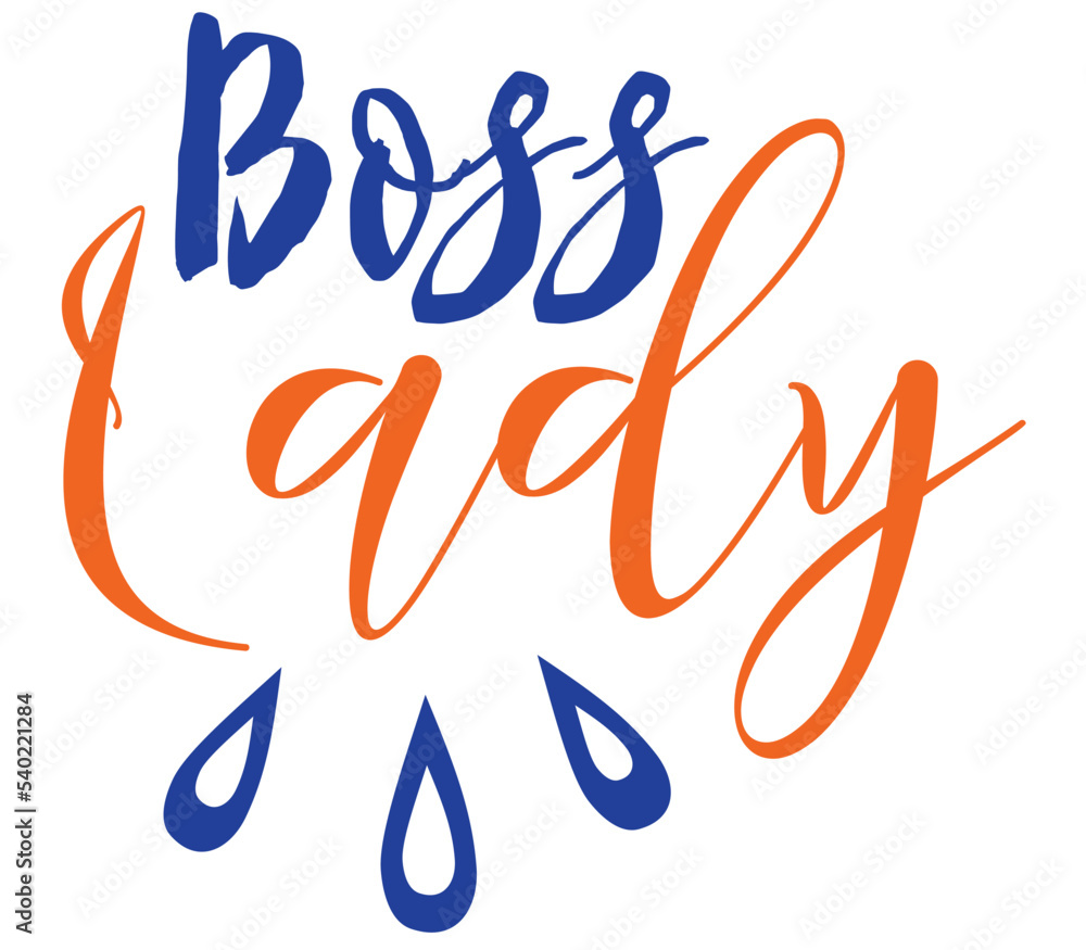 Obraz premium Boss Lady, Mother's day SVG Design, Mother's day Cut File, Mother's day SVG, Mother's day T-Shirt Design, Mother's day Design, Mother's day Bundle