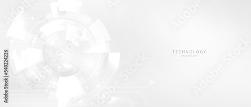 white abstract technology background vector illustration