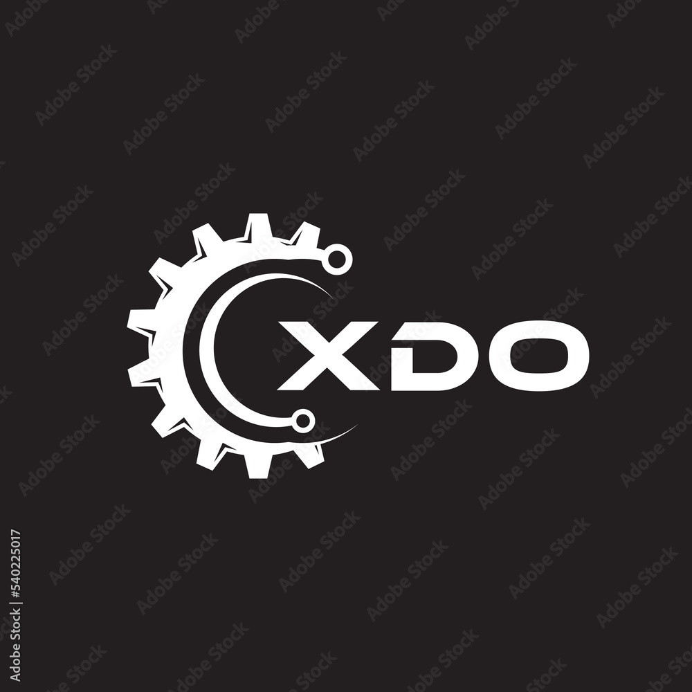 XDO letter technology logo design on black background. XDO creative initials letter IT logo concept. XDO setting shape design.
XDO letter technology logo design on black background. XDO creative initials letter IT logo concept. XDO setting shape design.