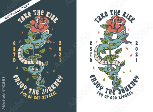 a skull wrapped the rose plant vector illustration