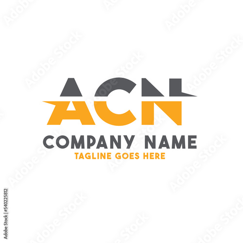 Letter ACN logo design vector template, ACN logo