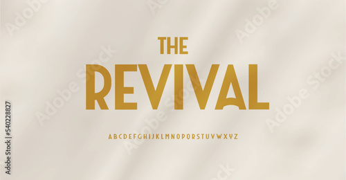 High monumental font, modern revival style alphabet, Bauhaus letters for a unique logo, art deco monogram, modernist headline. Lofty and slender typography. Vector typeface