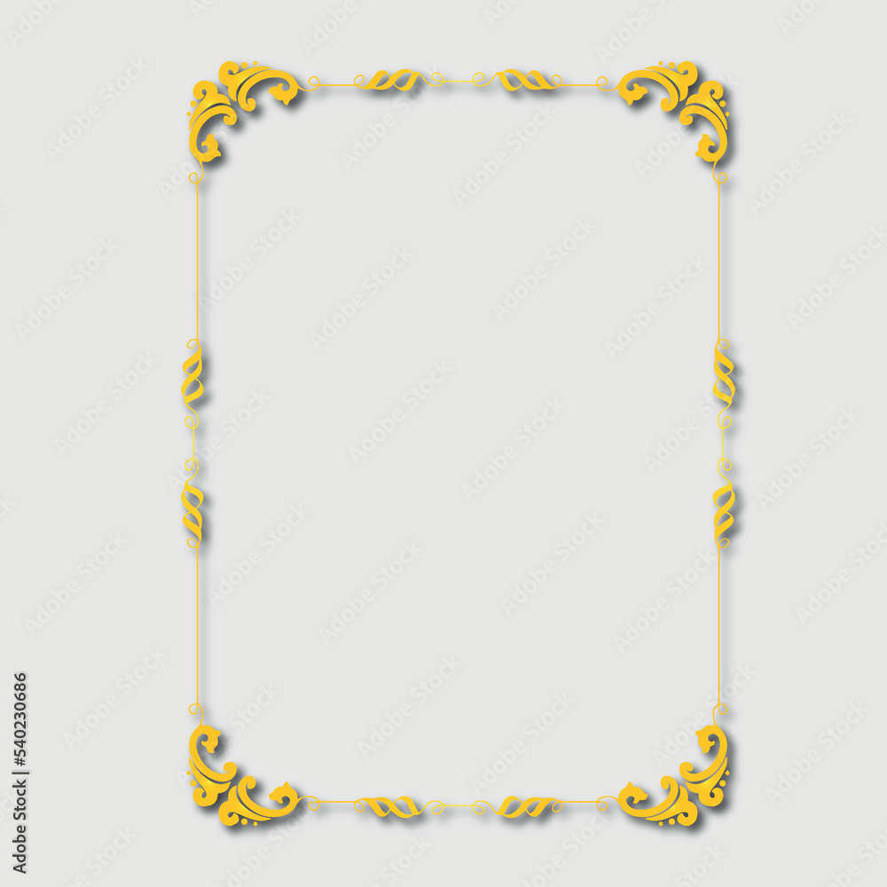 Obraz premium Frame, in the style of an ornament, Vector illustration eps 10, Art. 