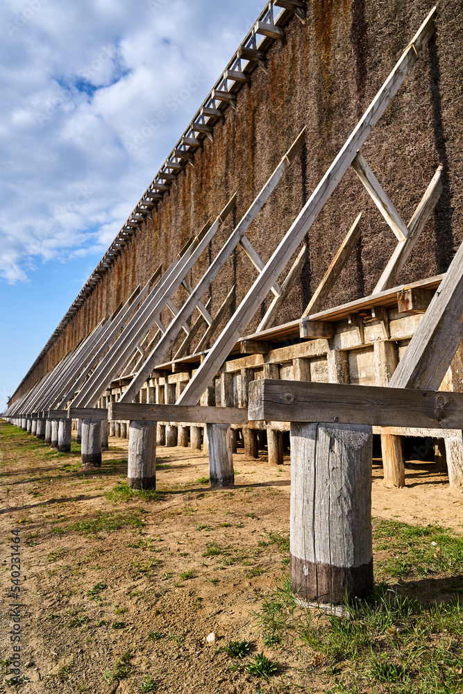 Wooden construction of the historic graduation tower in Ciechocinek Wooden construction of the historic graduation tower in Ciechocinek