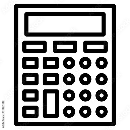 calculator line icon
