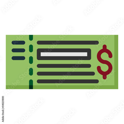 cheque flat icon