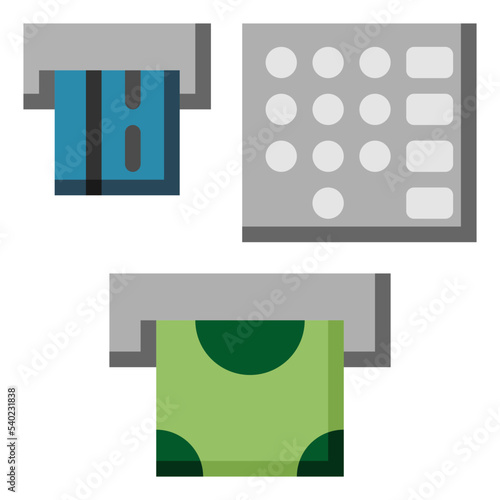 withdraw flat icon