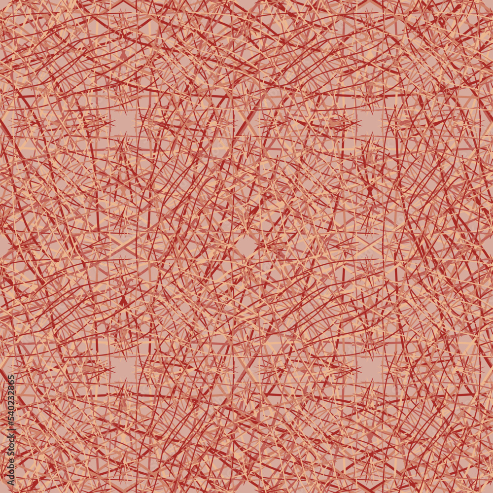 Fototapeta premium Seamless fractal pattern in vector format for printed fabrics or any other purposes. Every object is grouped base on color so the pattern is editable, tileable and easy to use.