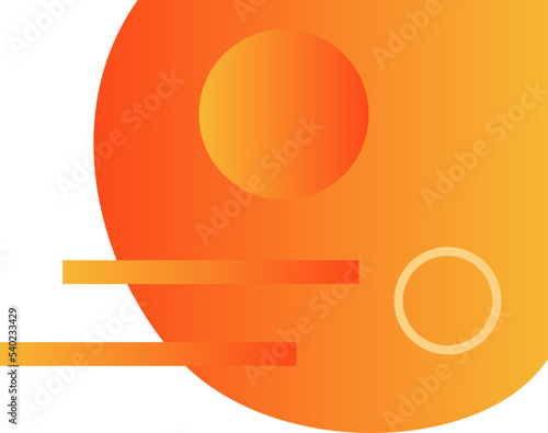 Orange Gradient Abstract Corner (2)