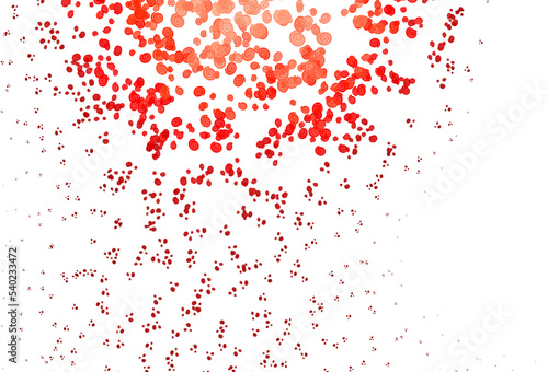 Light Red vector background with curved circles.
