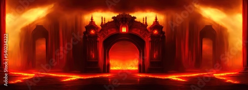 Fotografie, Obraz Gate to hell, the passage to the realm of the dead