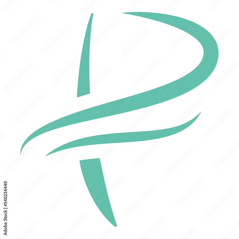Letter P abstract logo design template Letter P abstract logo design template