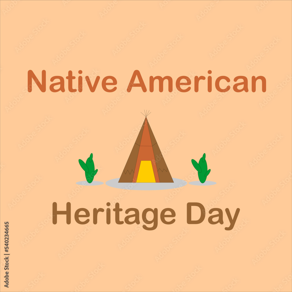 Native American Day,  holiday at California, Nevada, South Dakota, Tennessee in September and October. background 
