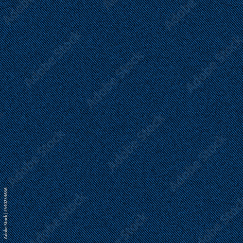 Navy blue realistic denim jeans texture apparel fabric pattern background. 