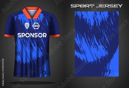 Soccer jersey sport shirt design template