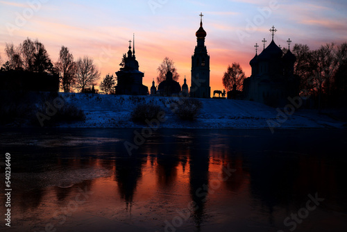 vologda church landscape russia religion orthodoxy panorama