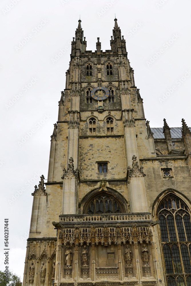 Teilaußenansicht, Kathedrale von Canterbury, Canterbury, Kent, England, Großbritanien, Europa
