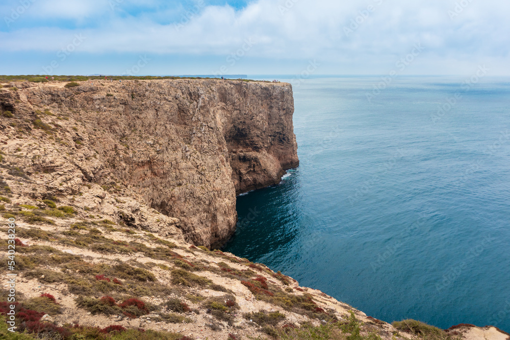 Cabo de São Vicente, the western point in Europe near Sagres, Algarve, Portugal Cabo de São Vicente, the western point in Europe near Sagres, Algarve, Portugal