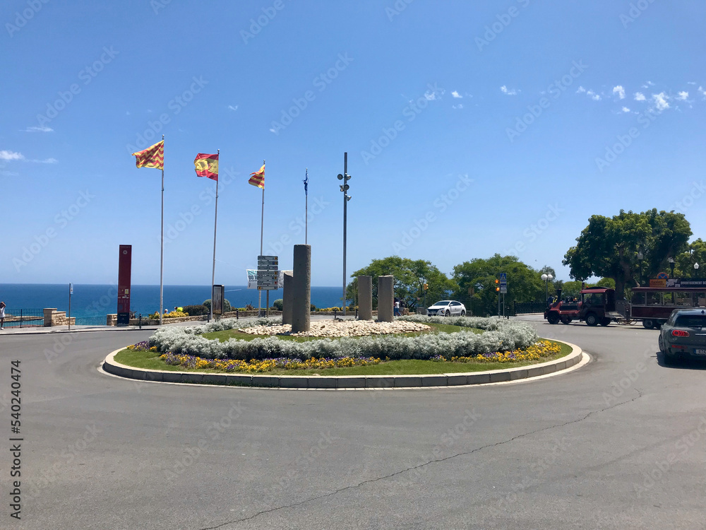 Naklejka premium Tarragona, Spain, June 2019 - A view of a city street