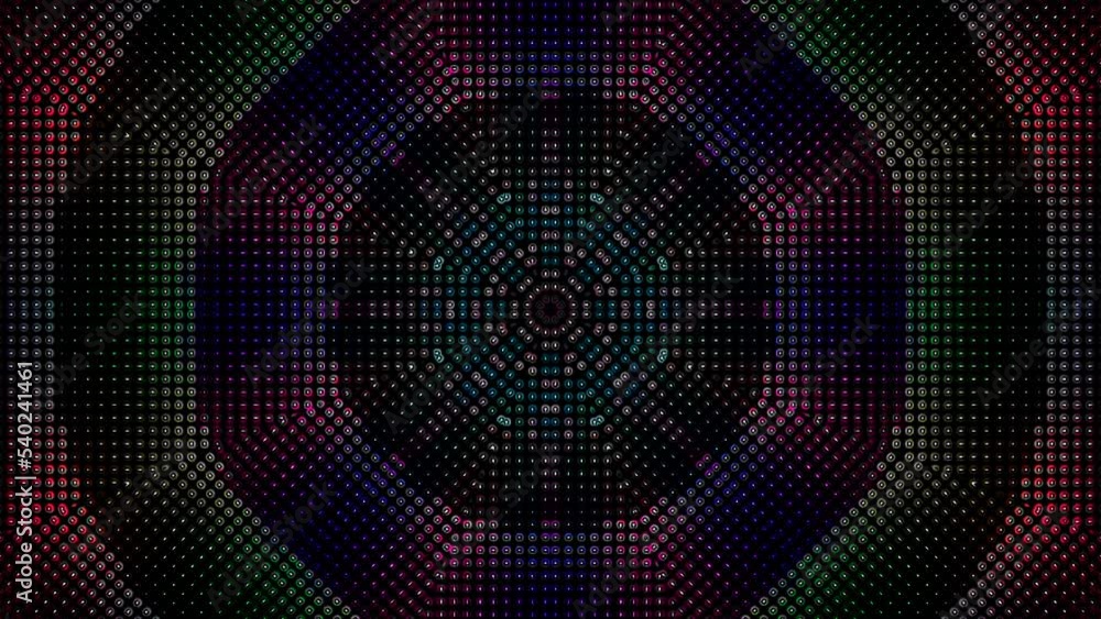 abstract lines of colorful twinkling light shining brightly in the center round, black background abstract lines of colorful twinkling light shining brightly in the center round, black background