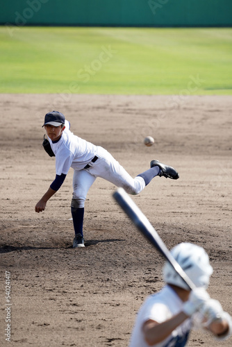 Canvastavla 左投手の投球（高校野球）