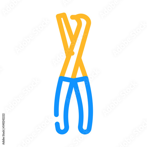 brake spring plier color icon vector. brake spring plier sign. isolated symbol illustration