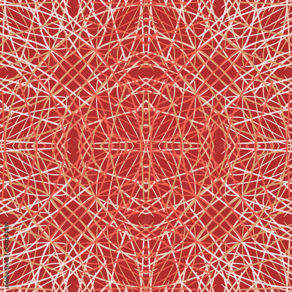 Seamless fractal pattern in vector format for printed fabrics or any ...