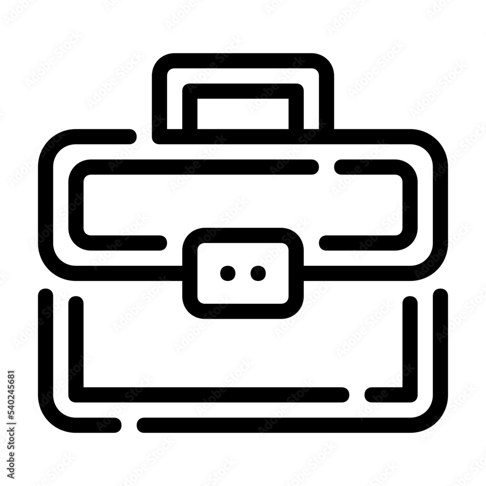 Icon Backpack With Style Outline Icon Backpack With Style Outline