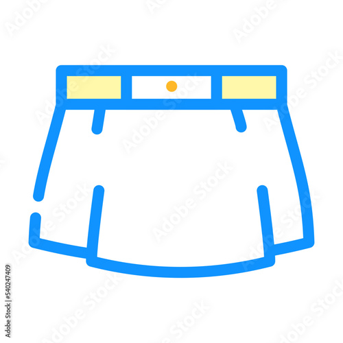 miniskirt color icon vector. miniskirt sign. isolated symbol illustration