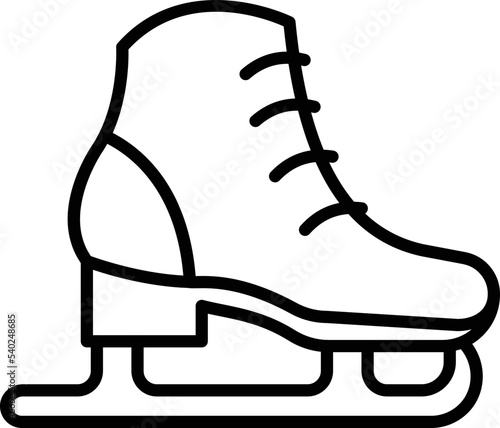 Skating shoes Vector Icon which is suitable for commercial work and easily modify or edit it
