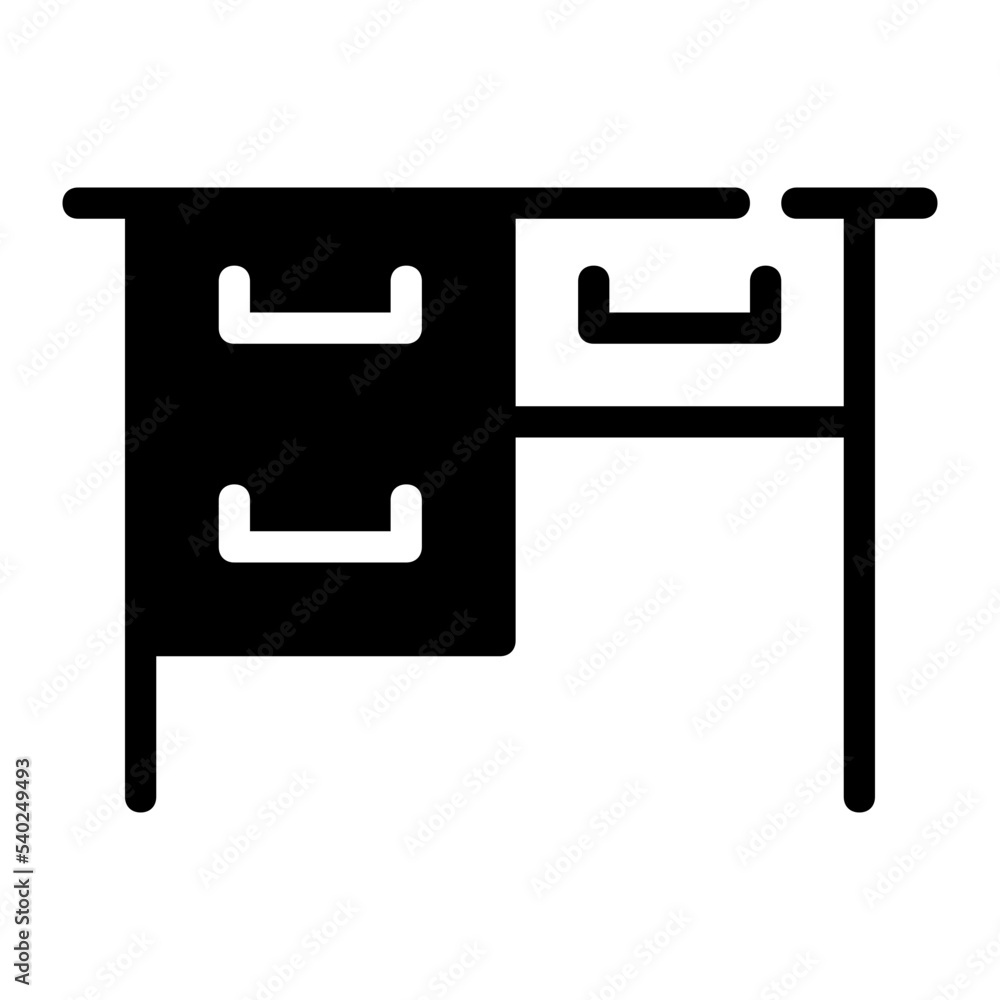 Icon Table With Style Glyph Icon Table With Style Glyph