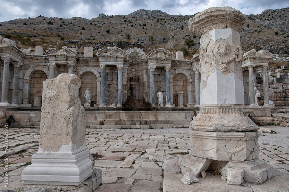 The ruins of the old antique city of Sagalassos. Turkey 2022
Sagalassos, ancient city and important archaeological site. Turkey
