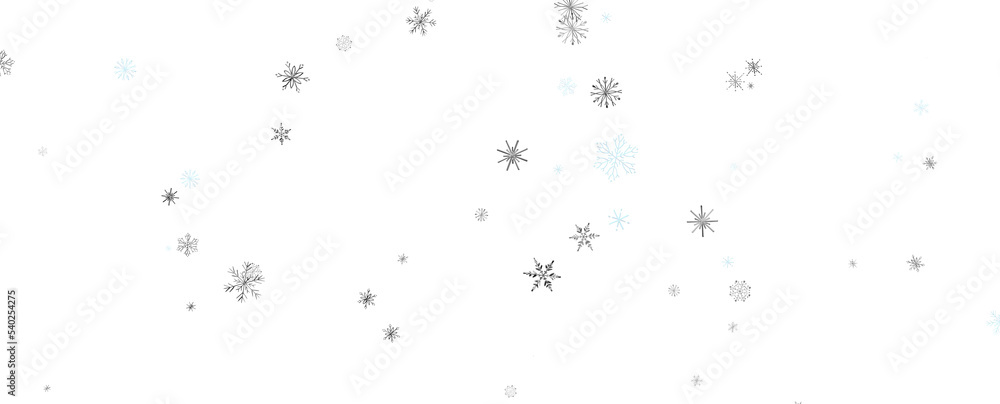 Fototapeta premium Winter christmas sky with falling snow