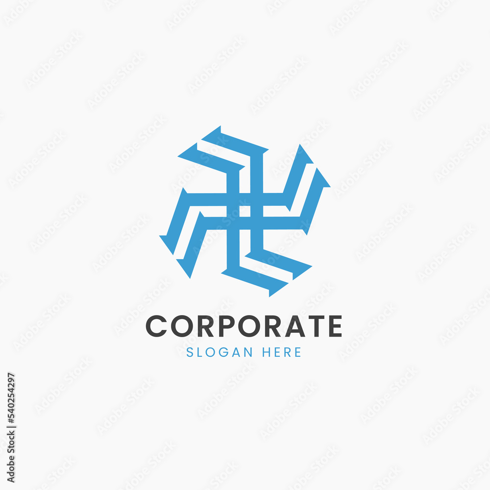 Abstract minimalist logo design template Abstract minimalist logo design template
