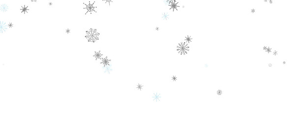 Winter christmas sky with falling snow
