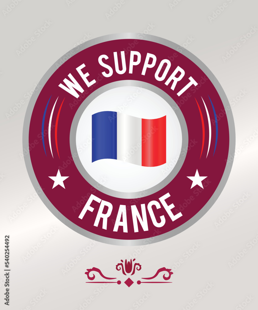 Soccer Fan Badge Flag for Supporting France Soccer Fan Badge Flag for Supporting France