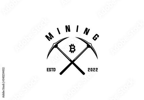 MINING CONSTRUCTION LOGO DESIGN VECTOR