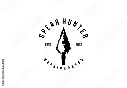 SPEAR HUNTER LOGO DESIGN VECTORS