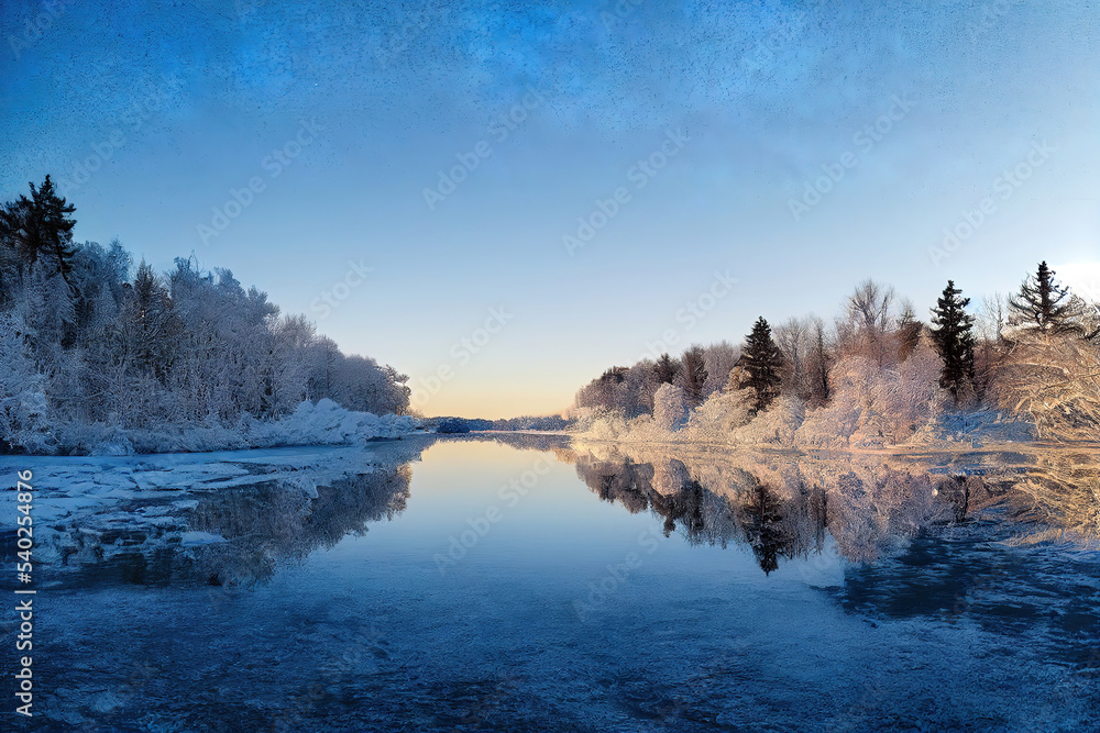 Fototapeta premium winter landscape