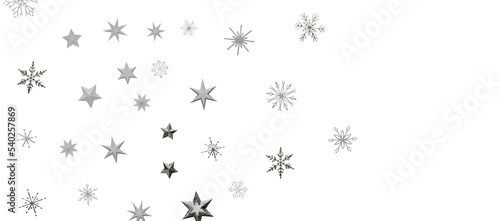 Snowflakes Falling On Snow - Winter Banner © vegefox.com