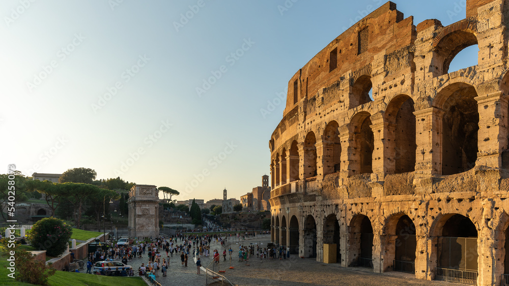 The Colosseum in Rome on October 2022