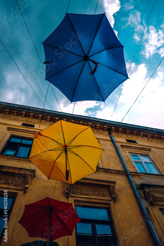  umbrellas on Lviv street
