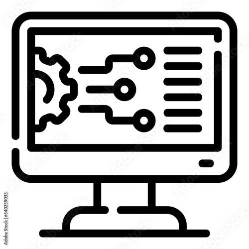 computer line icon © HacaStudio