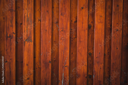 Brown wood fence texture. Premium colorful abstract background with dynamic shadow on background, wood fence in the dark, gradient color, artistic texture, epic background, beautiful